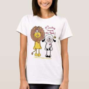 Camiseta Parches de Corazón de León y Cordero