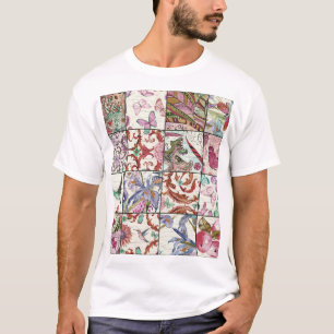 Camiseta Parchwork de la naturaleza: Moda de fondo transpar