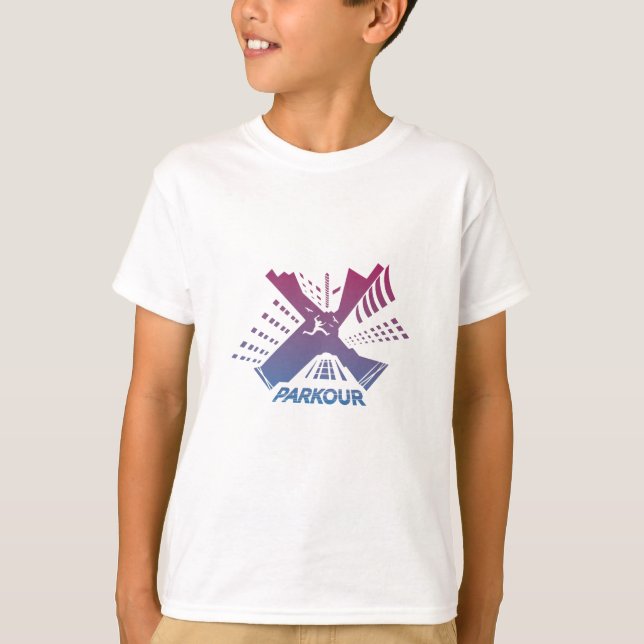 Camiseta Parco, Parkour, Acrobacias, Freerunning (Anverso)