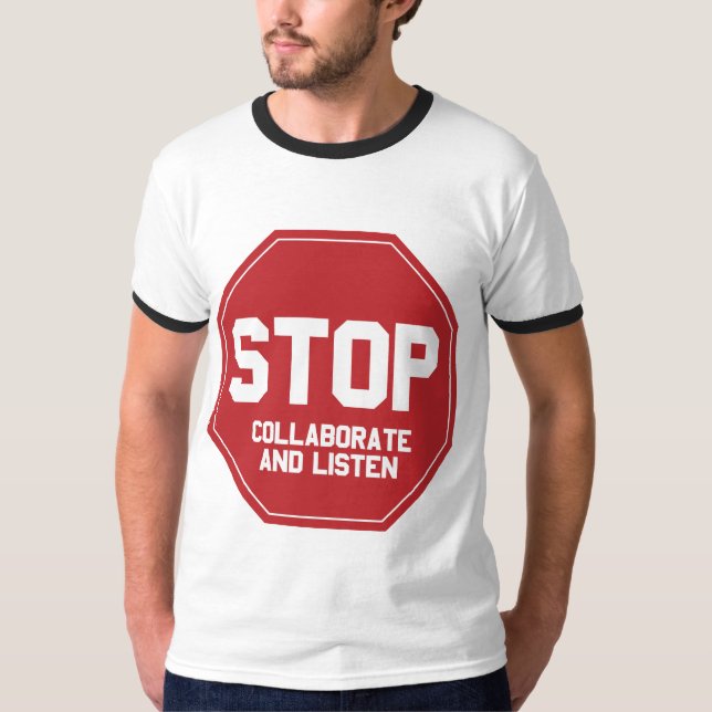 Camiseta pare colaboran y escuchan (Anverso)