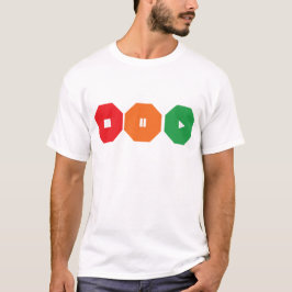 Camiseta ¡Pare, deténgase brevemente, vaya!
