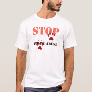 Camiseta pare el abuso animal