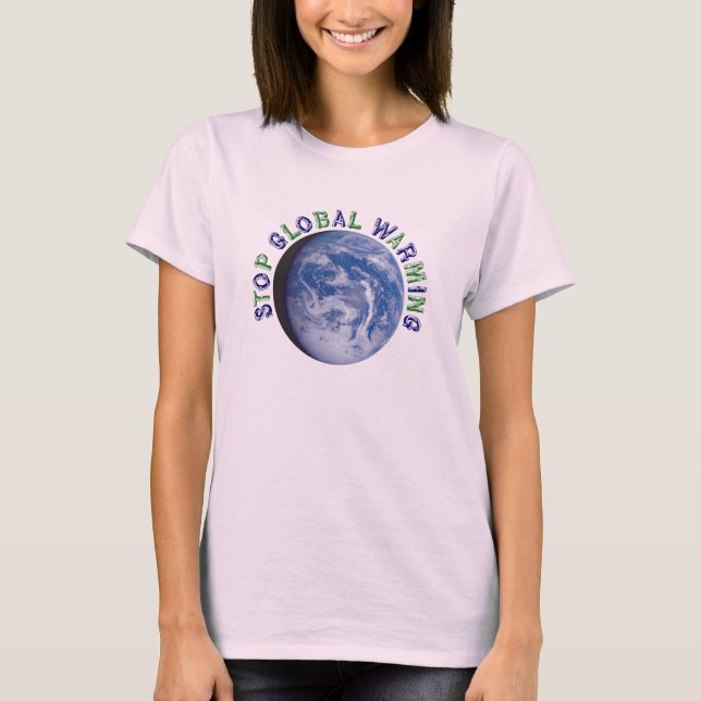 Camiseta Pare el calentamiento del planeta (Anverso)