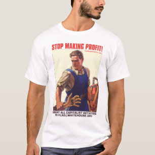 Camiseta ¡Pare el lograr de beneficio!