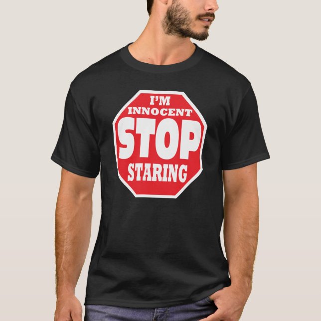 Camiseta Pare el mirar fijamente (Anverso)