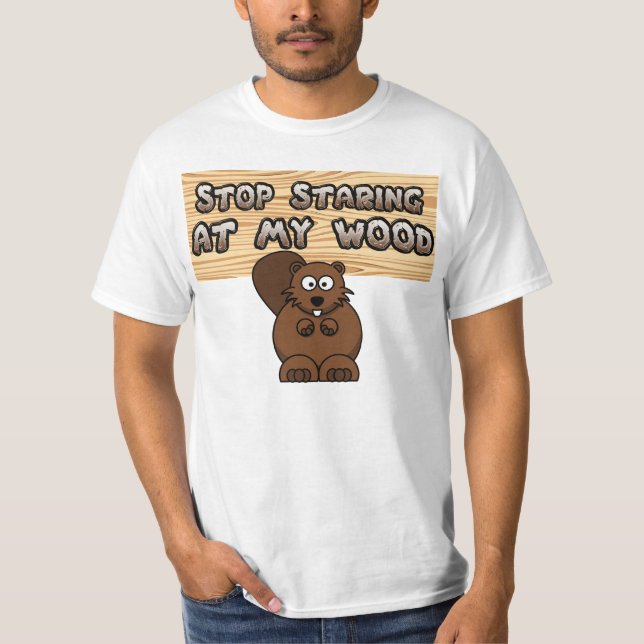 CAMISETA PARE EL MIRAR FIJAMENTE MI MADERA (Anverso)