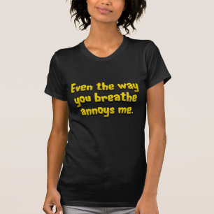 Camiseta Pare el molestar de mí estándar