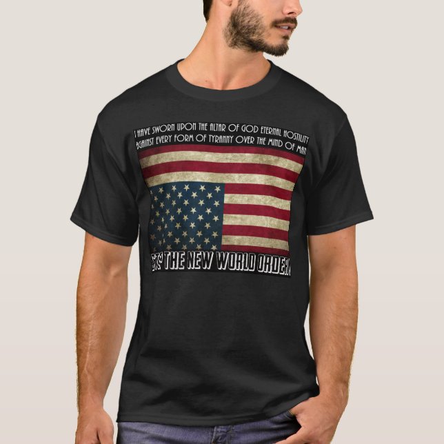 Camiseta Pare el nuevo orden mundial Thomas Jefferson (Anverso)