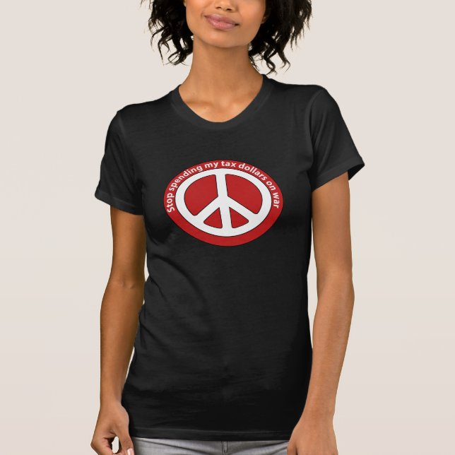 Camiseta Pare el pasar de mis fondos provenientes de (Anverso)