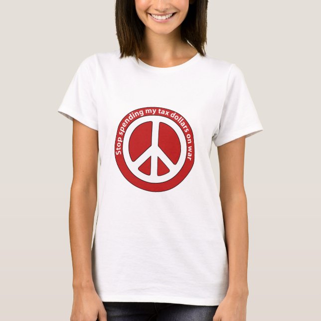 Camiseta Pare el pasar de mis fondos provenientes de (Anverso)
