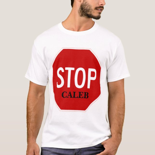 Camiseta Pare el Rótulo, CALEB (Anverso)