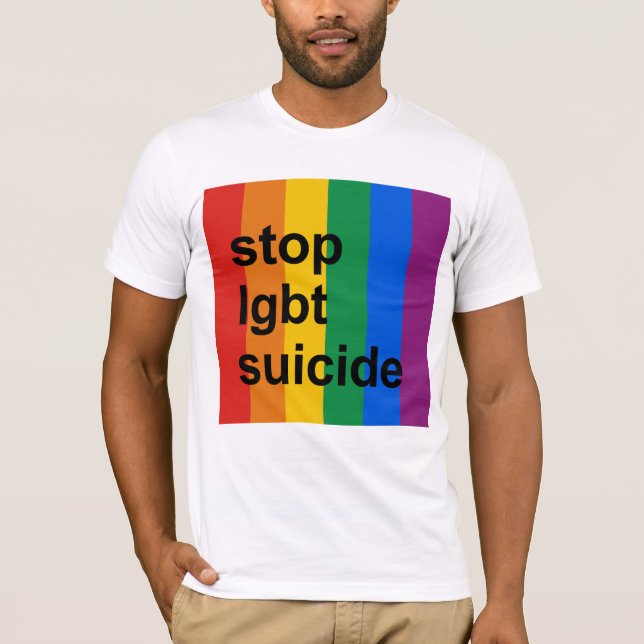 Camiseta pare el suicidio del lgbt (Anverso)