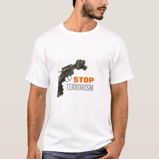 Camiseta Pare el terrorismo (Anverso)
