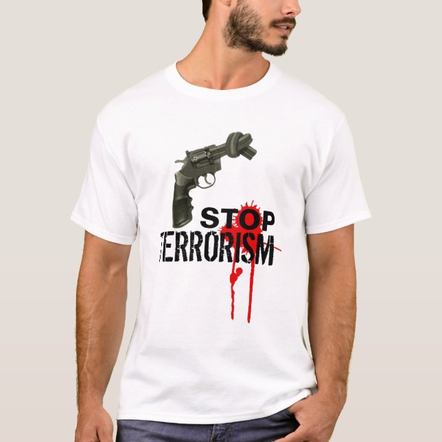 Camiseta Pare el terrorismo (Anverso)