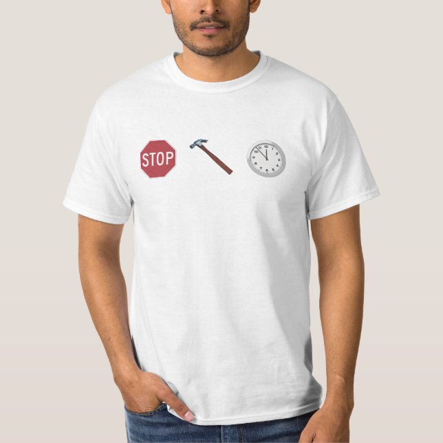 Camiseta Pare el tiempo del martillo (Anverso)