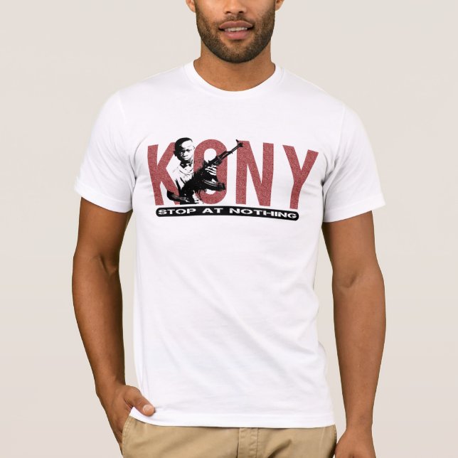 Camiseta ¡Pare en nada! Ejército del niño de Kony (Anverso)
