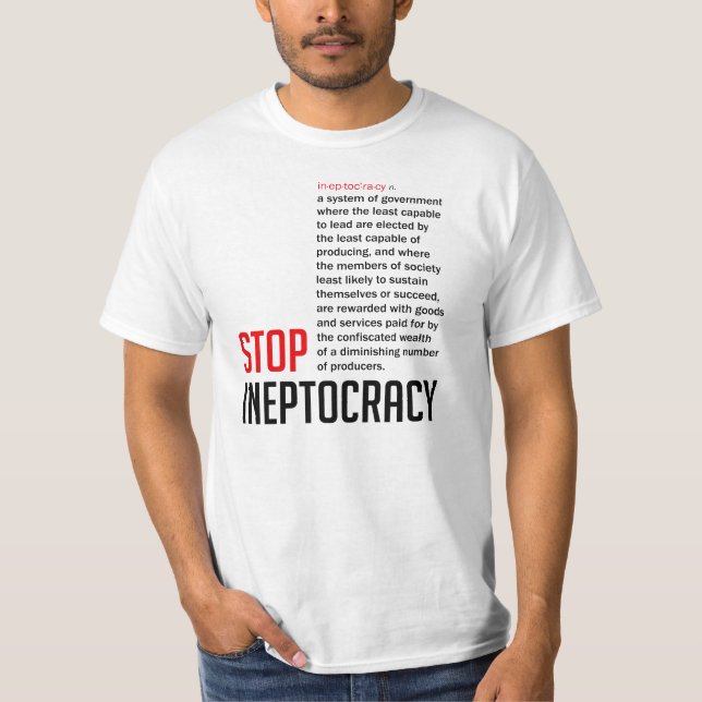 Camiseta Pare Ineptocracy (Anverso)