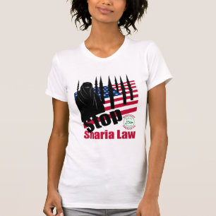 Camiseta PARE LA LEY de SHARIA (los E.E.U.U.)