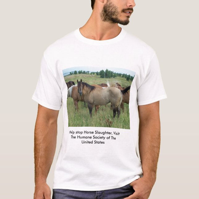 Camiseta Pare la matanza del caballo (Anverso)