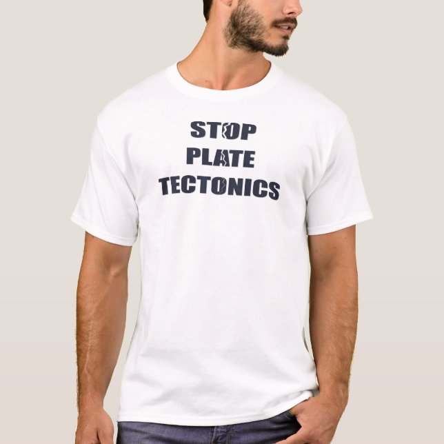 Camiseta Pare la tectónica de placas (Anverso)