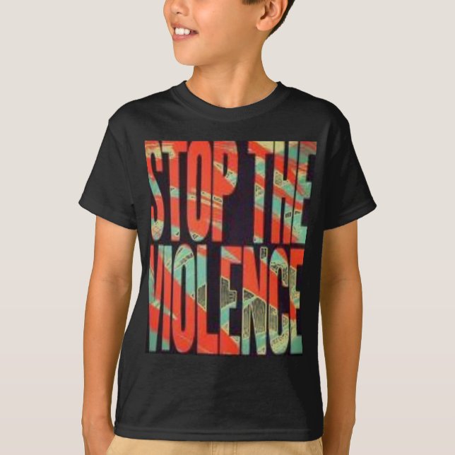 Camiseta Pare la violencia 4*U*2*N*V (Anverso)