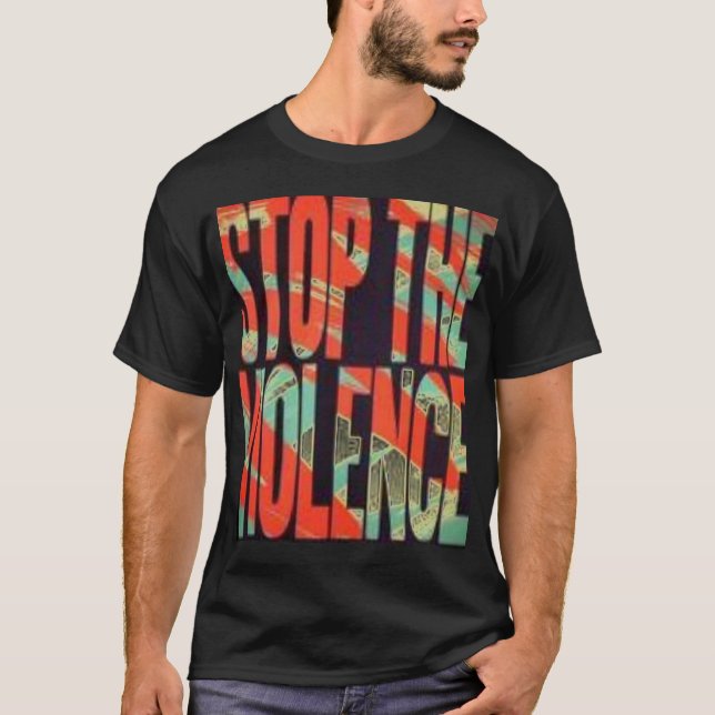 Camiseta Pare la violencia 4u2nv (Anverso)