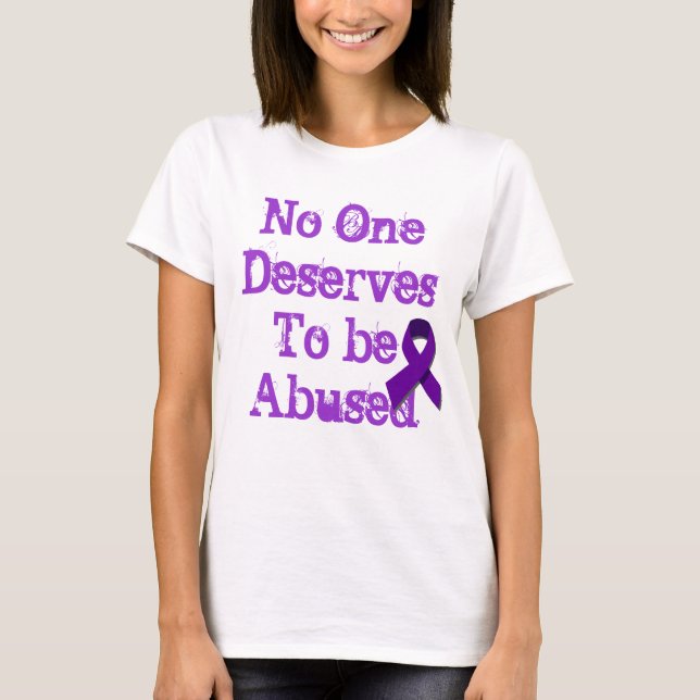 Camiseta Pare la violencia en el hogar (Anverso)