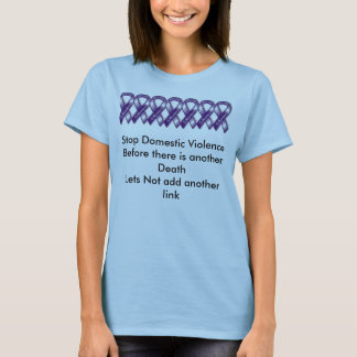 Camiseta Pare la violencia en el hogar.