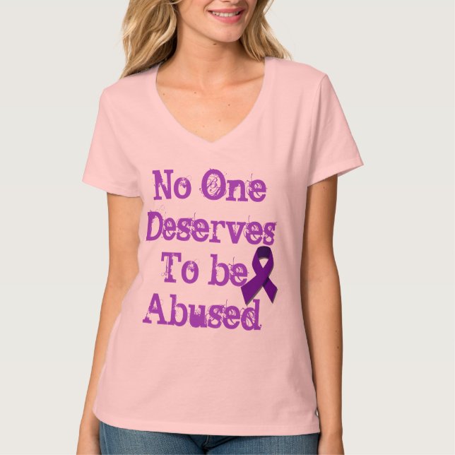 Camiseta Pare la violencia en el hogar (Anverso)