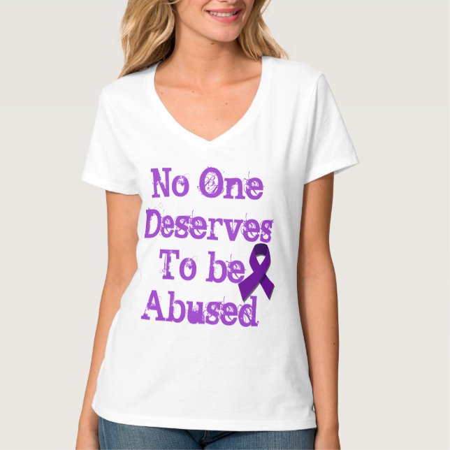 Camiseta Pare la violencia en el hogar (Anverso)