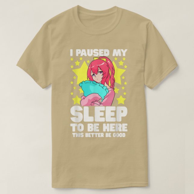Camiseta Paré Mi Duerme Para Estar Aquí El Chica Adolescent (Diseño del anverso)