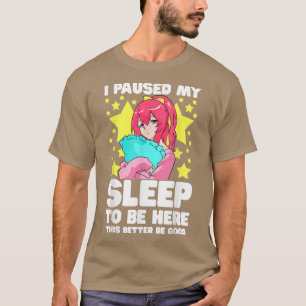 Camiseta Paré Mi Duerme Para Estar Aquí El Chica Adolescent