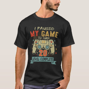Camiseta Paré Mi Juego Para Cumplir 20 Años Retro