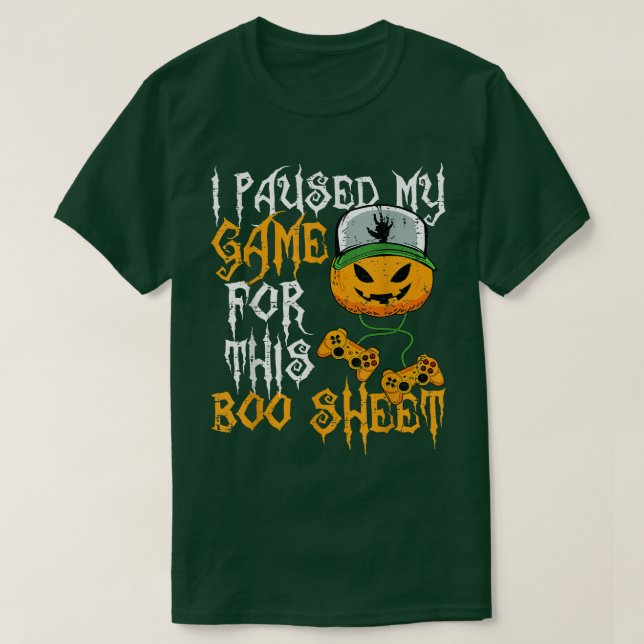 Camiseta Paré Mi Juego Para Este Salto De Calabaza (Diseño del anverso)