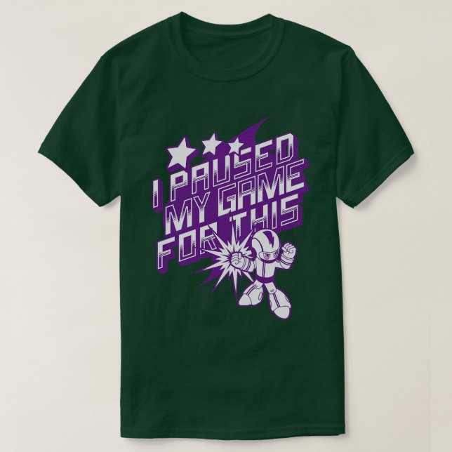 Camiseta Paré Mi Juego Para Este Video Gaming (Diseño del anverso)