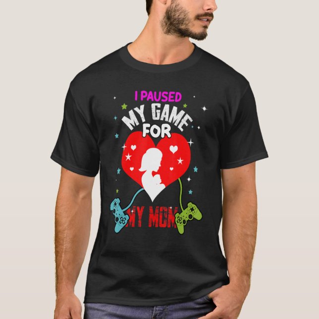 Camiseta Paré Mi Juego Para Mi Mamá Boy Gamer Video Contro (Anverso)