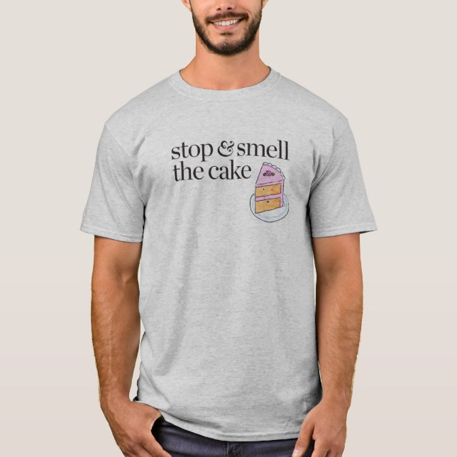 Camiseta Pare y huela la torta (Anverso)