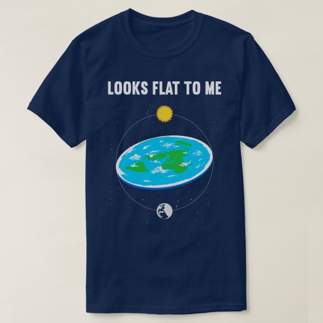 Camiseta Parece plano para mí 1 (Diseño del anverso)