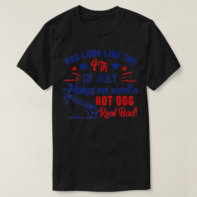 Camiseta Parece Que El 4 De Julio Me Hace Querer Perros Cal (Diseño del anverso)