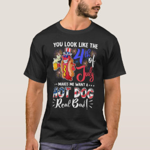 Camiseta Parece Que El 4 De Julio Me Hace Querer Un Calor