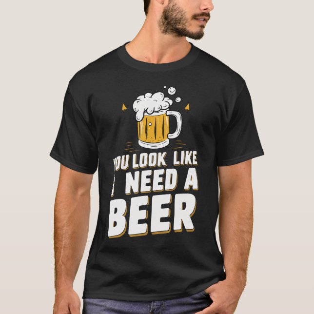 Camiseta Parece Que Necesito Una Cerveza (Anverso)
