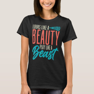 Camiseta Parece Un Juego De Belleza Como Un Lacrosse De Bes