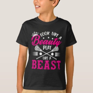 Camiseta Parece Una Belleza Jugando Como Un Lax Lacrosse De