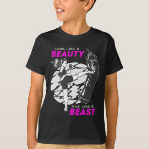 Camiseta Parece una belleza, patea como una bestia - Kickbo