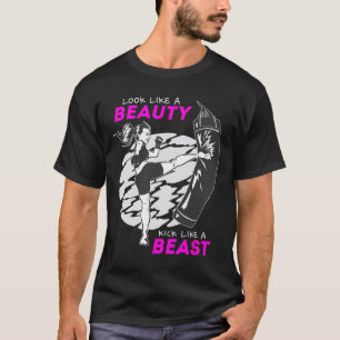Camiseta Parece una belleza, patea como una bestia - Kickbo