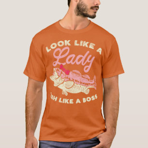 Camiseta Parece Una Dama Pescado Como Un Jefe