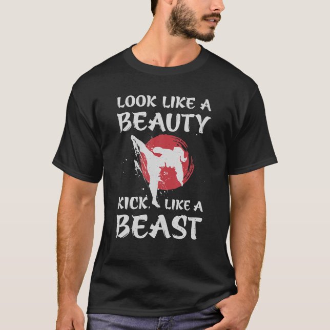 Camiseta Parecen Una Marea De Belleza Como Un Karate Gracio (Anverso)