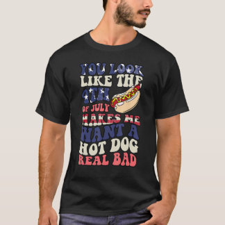 Camiseta Pareces que el 4 de julio me hace querer perros ca