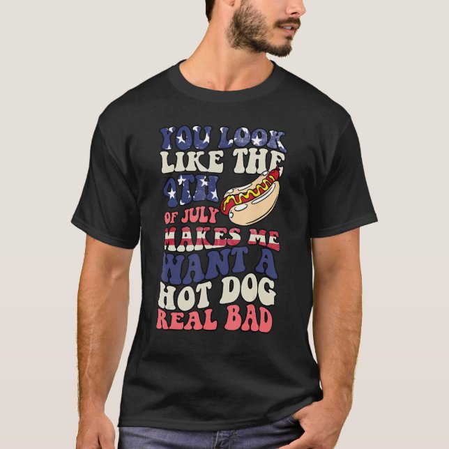 Camiseta Pareces que el 4 de julio me hace querer perros ca (Anverso)