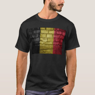 Camiseta Pared de bandera de Bélgica